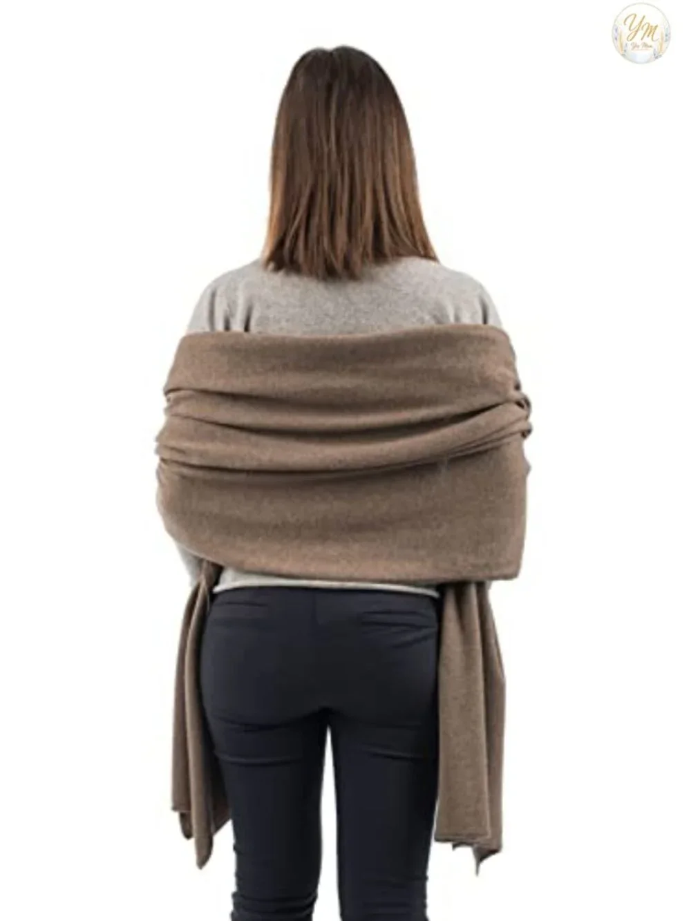 Women's Cashmere Wool Blend Stole Wrap Shawl